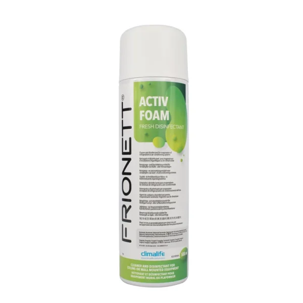 Klímaberendezés tisztító és fertőtlenítő Frionett Activ Foam – 500 ml hab aeroszol