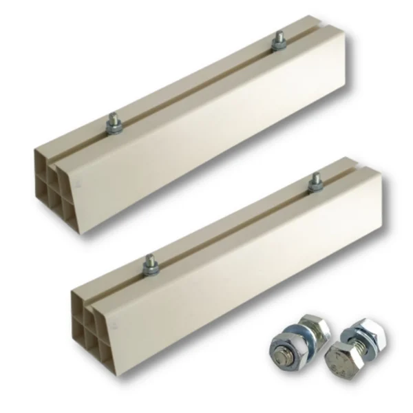 Klímatartó talp lapostetőre Conbase 35 – műanyag klíma konzol, 80 kg, 350x84x80 mm