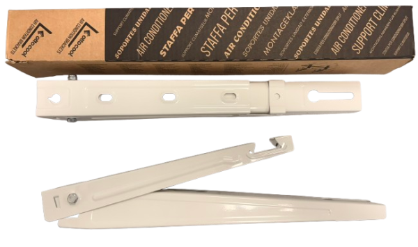 Klímatartó konzol 140kg teherbírással – fix, megerősített, szegcselt + festett (380X480X50mm) - Image 5