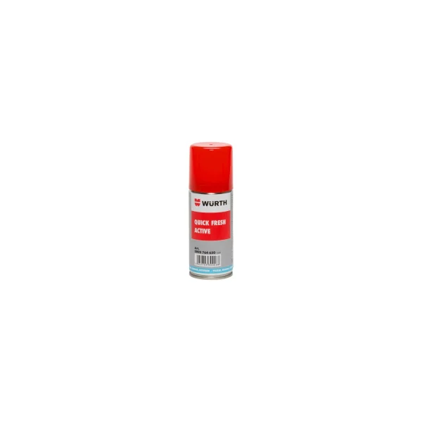 Würth Quick Fresh Active Klímatisztító és Fertőtlenítő Spray – Autóklíma Tisztításra, 100 ml (0893 764 650)